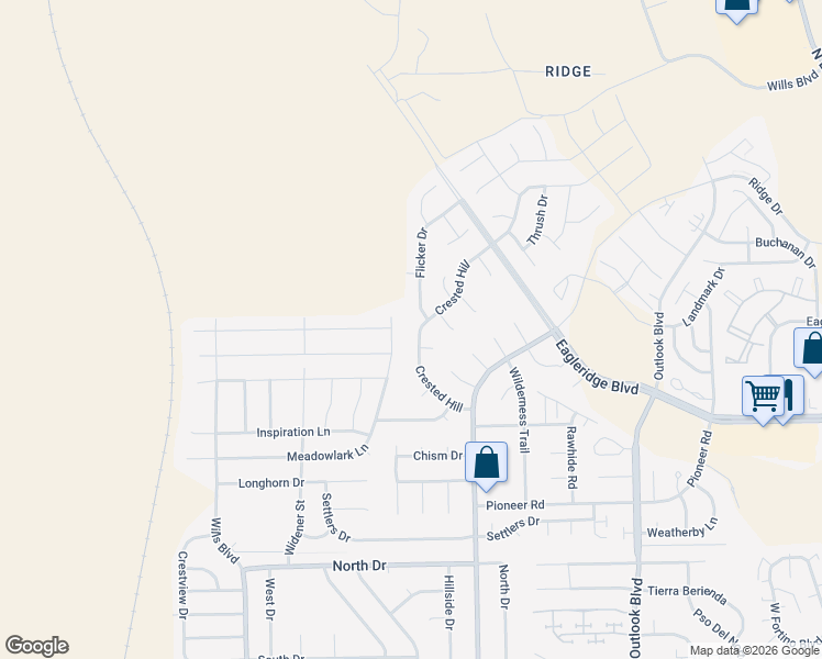 map of restaurants, bars, coffee shops, grocery stores, and more near 4689 Crested Hill Drive in Pueblo