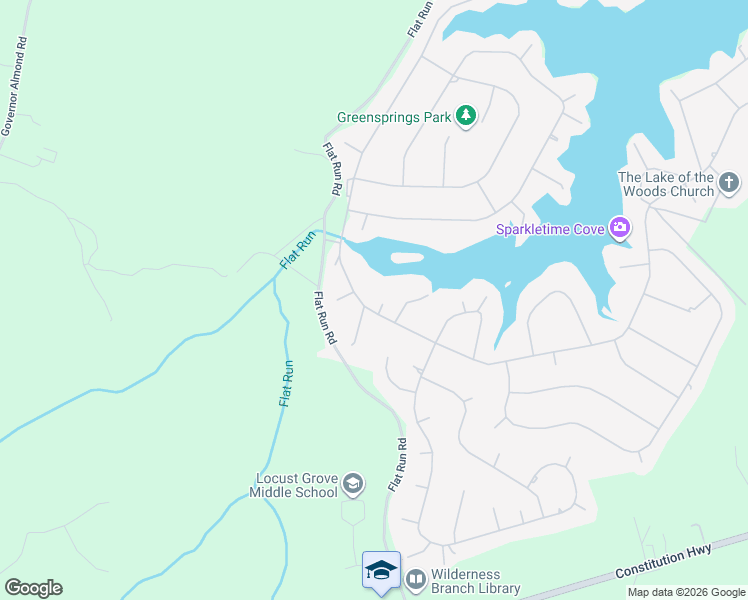 map of restaurants, bars, coffee shops, grocery stores, and more near 103 Queenwood Court in Locust Grove