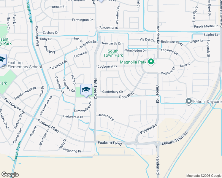 map of restaurants, bars, coffee shops, grocery stores, and more near 406 Norwich Street in Vacaville
