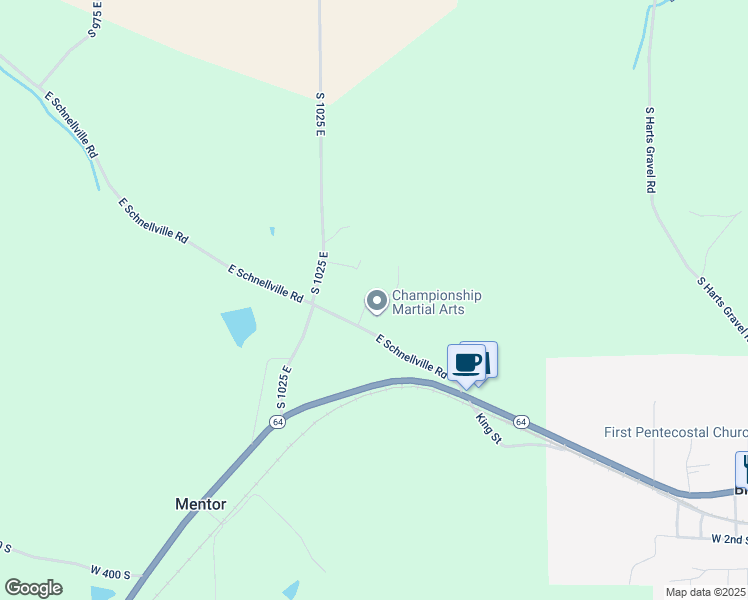 map of restaurants, bars, coffee shops, grocery stores, and more near in Birdseye