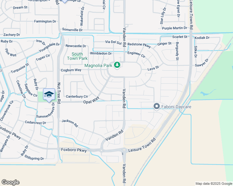 map of restaurants, bars, coffee shops, grocery stores, and more near 2306 Newcastle Drive in Vacaville