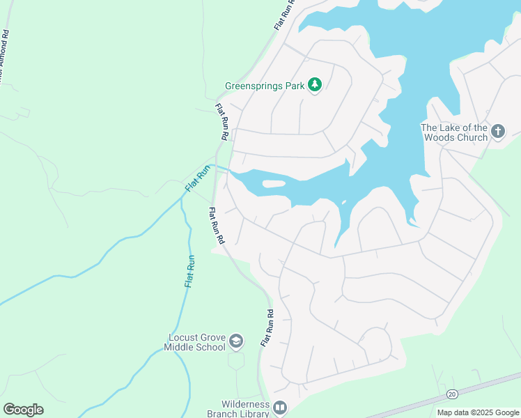 map of restaurants, bars, coffee shops, grocery stores, and more near 107 Crystal Court in Locust Grove