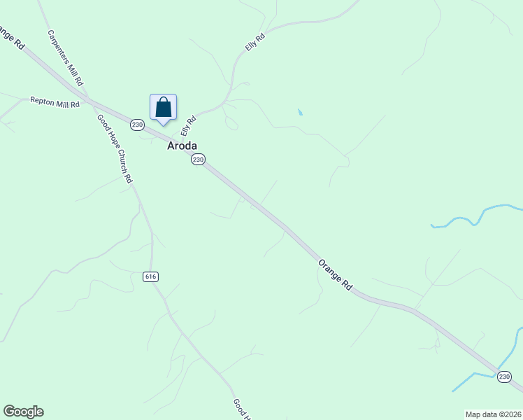 map of restaurants, bars, coffee shops, grocery stores, and more near 3478 Orange Road in Aroda