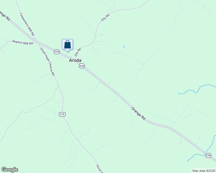 map of restaurants, bars, coffee shops, grocery stores, and more near 3478 Orange Road in Aroda