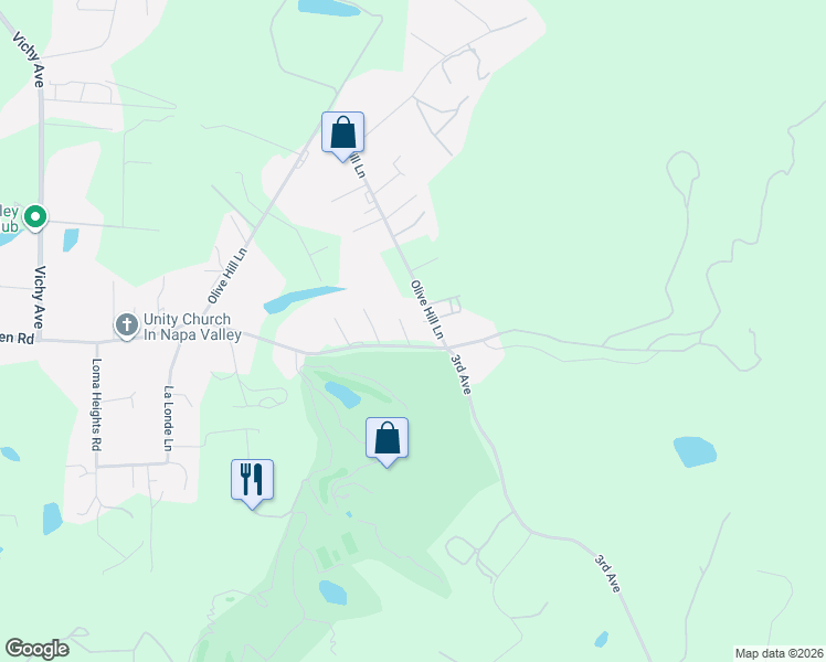 map of restaurants, bars, coffee shops, grocery stores, and more near 3980 Hagen Road in Napa
