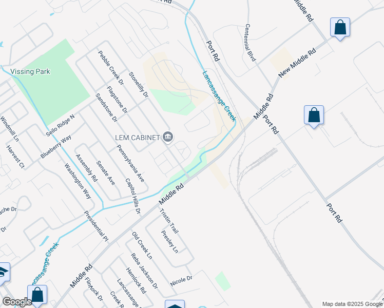 map of restaurants, bars, coffee shops, grocery stores, and more near 2103 Lighthouse Drive in Jeffersonville