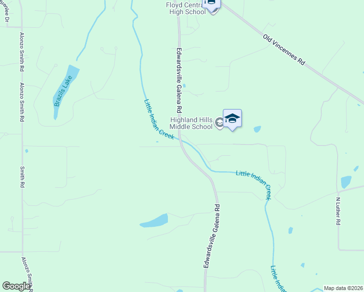 map of restaurants, bars, coffee shops, grocery stores, and more near 3492 Edwardsville Galena Road in Georgetown