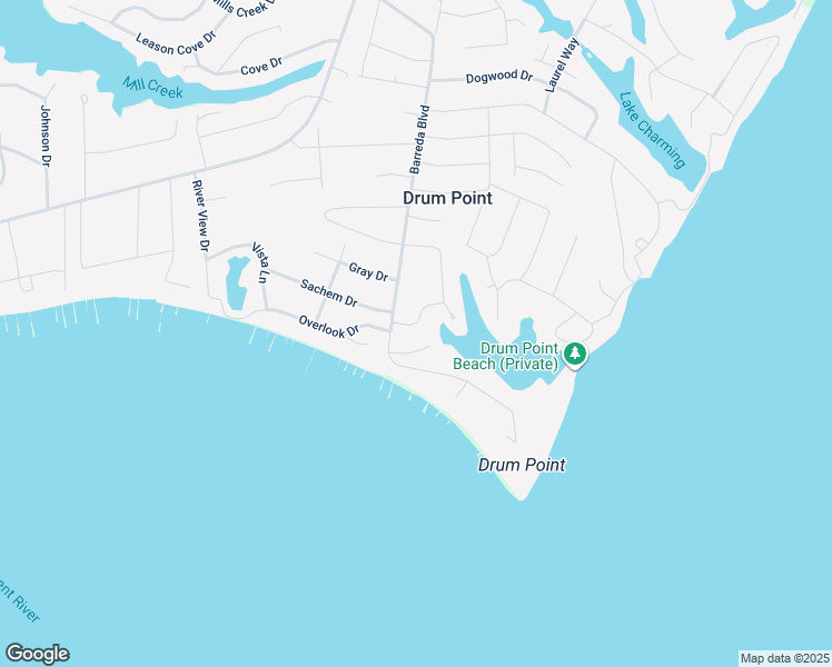 map of restaurants, bars, coffee shops, grocery stores, and more near 419 Seagull Lane in Lusby