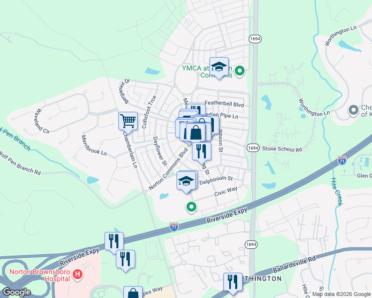 Norton Commons Blvd, Louisville-Jefferson KY - Walk Score