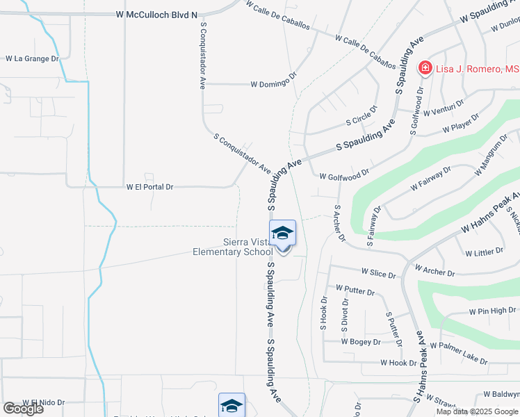 map of restaurants, bars, coffee shops, grocery stores, and more near 433 South Spaulding Avenue in Pueblo West