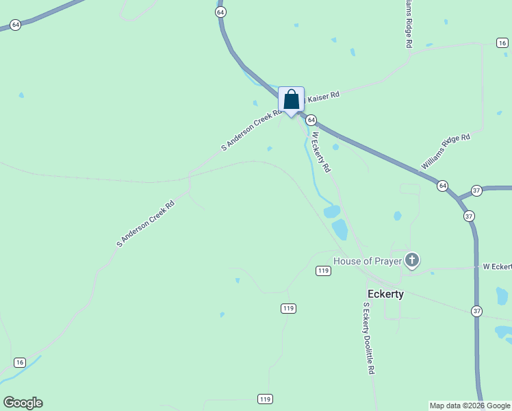 map of restaurants, bars, coffee shops, grocery stores, and more near in Eckerty
