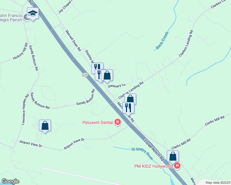 map of restaurants, bars, coffee shops, grocery stores, and more near 23920 Mervell Dean Road in Hollywood