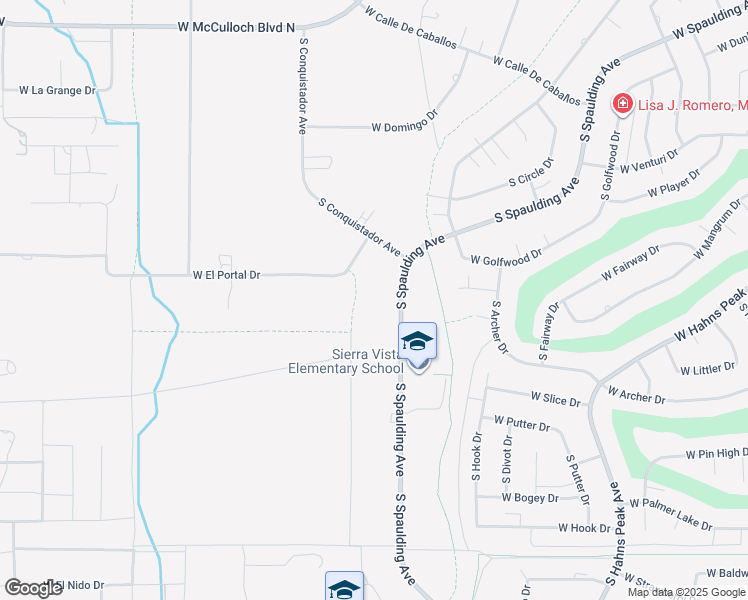 map of restaurants, bars, coffee shops, grocery stores, and more near 433 South Spaulding Avenue in Pueblo West