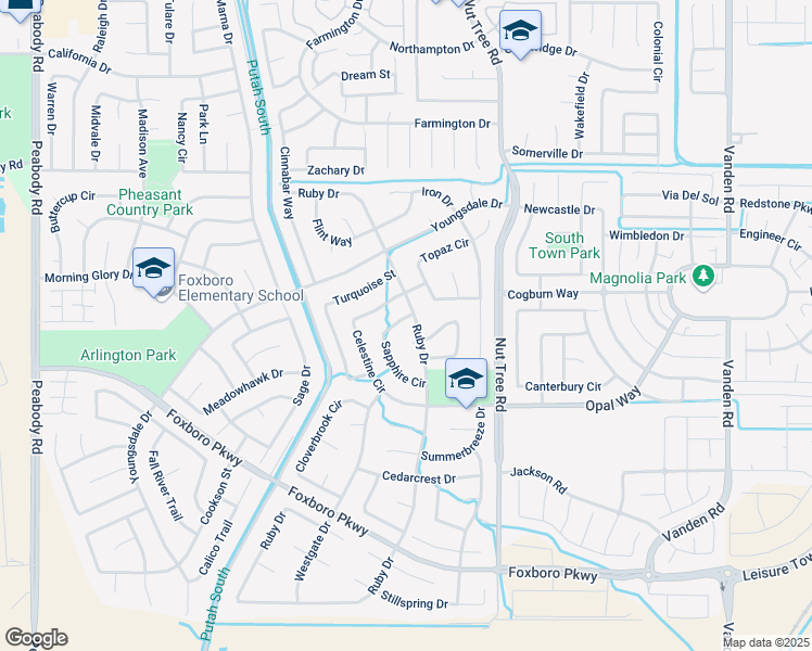 map of restaurants, bars, coffee shops, grocery stores, and more near 804 Sapphire Circle in Vacaville