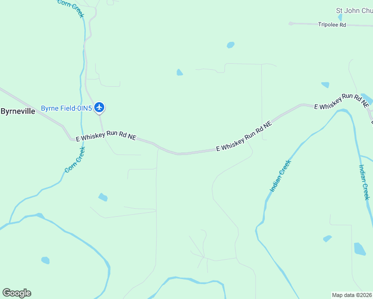 map of restaurants, bars, coffee shops, grocery stores, and more near 5078 East Whiskey Run Road Northeast in Georgetown