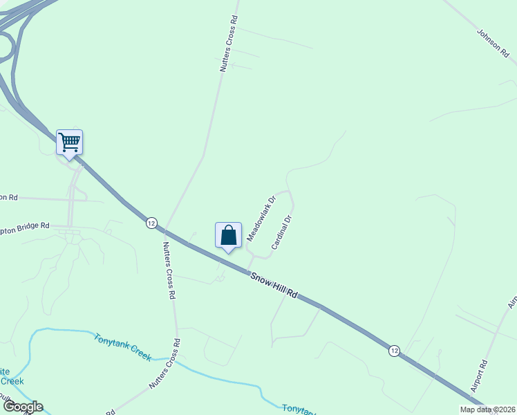 map of restaurants, bars, coffee shops, grocery stores, and more near 4820 Meadowlark Drive in Salisbury