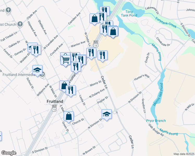128 East Cedar Lane, Fruitland MD Walk Score
