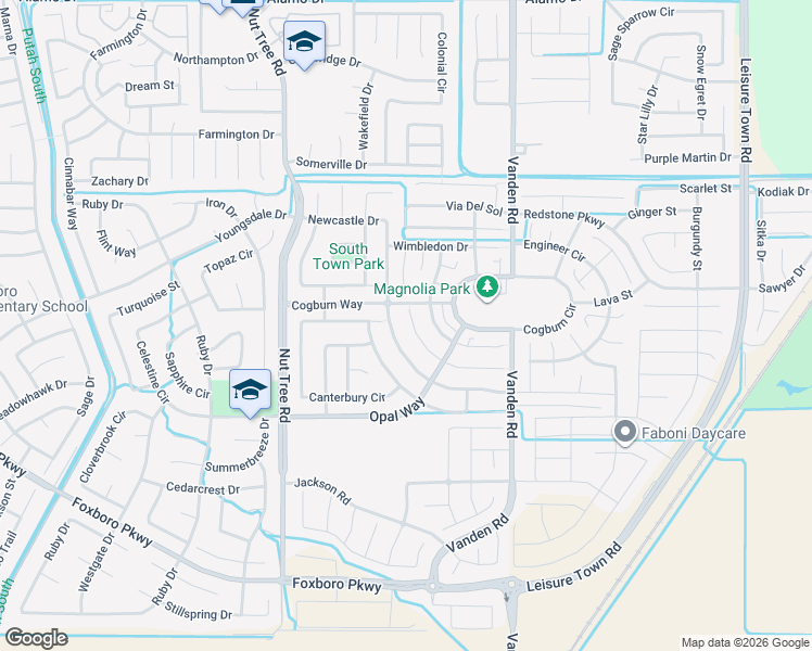 map of restaurants, bars, coffee shops, grocery stores, and more near 8048 Finchley Court in Vacaville