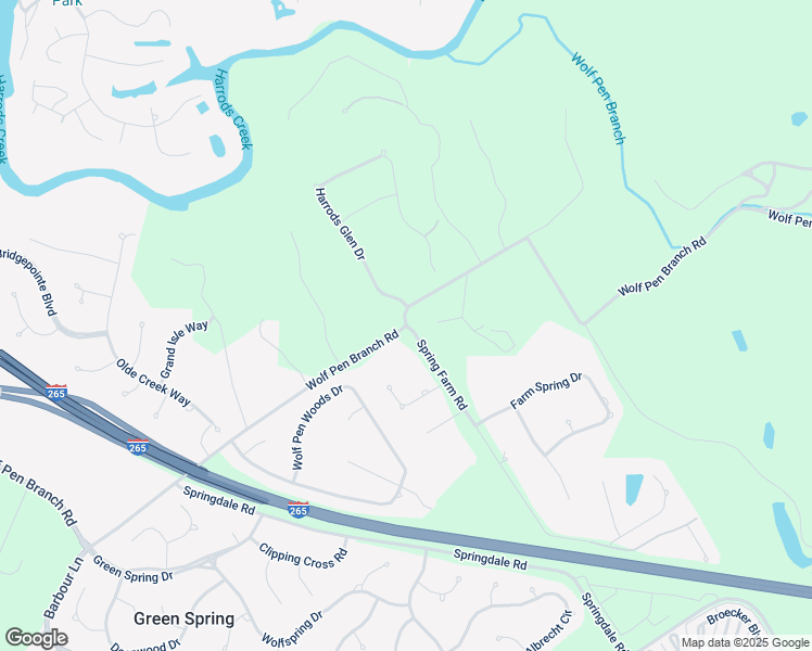 map of restaurants, bars, coffee shops, grocery stores, and more near Wolf Pen Branch Road in Jefferson County