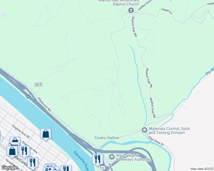 map of restaurants, bars, coffee shops, grocery stores, and more near 84 Silver Maple Ridge in Charleston
