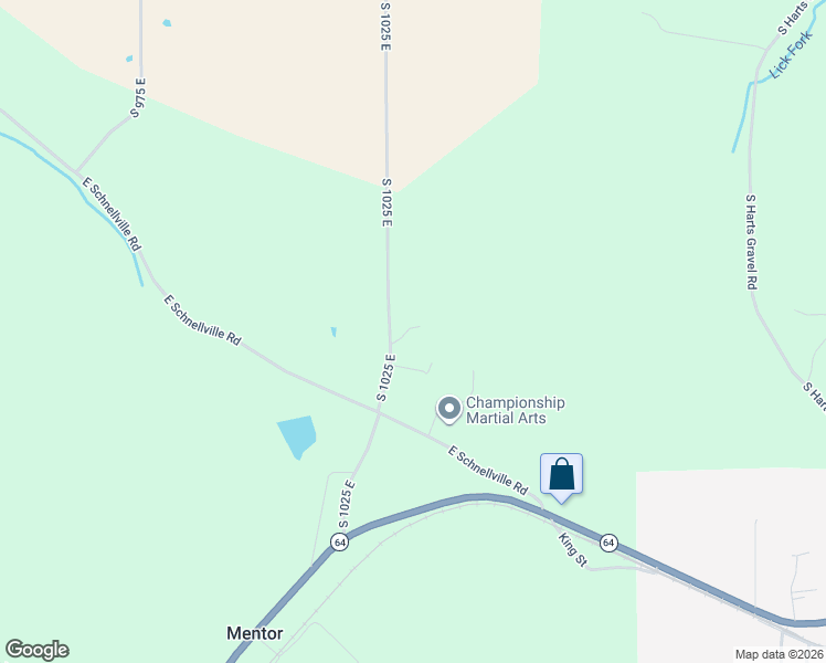 map of restaurants, bars, coffee shops, grocery stores, and more near 3570 South 1025 East in Birdseye