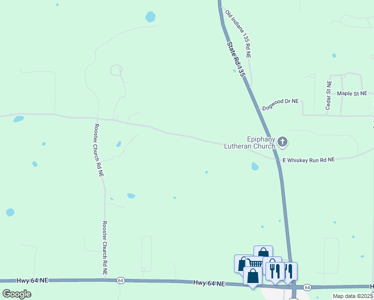 map of restaurants, bars, coffee shops, grocery stores, and more near in New Salisbury