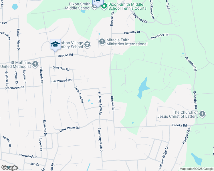 map of restaurants, bars, coffee shops, grocery stores, and more near 4 Little Field Drive in Fredericksburg