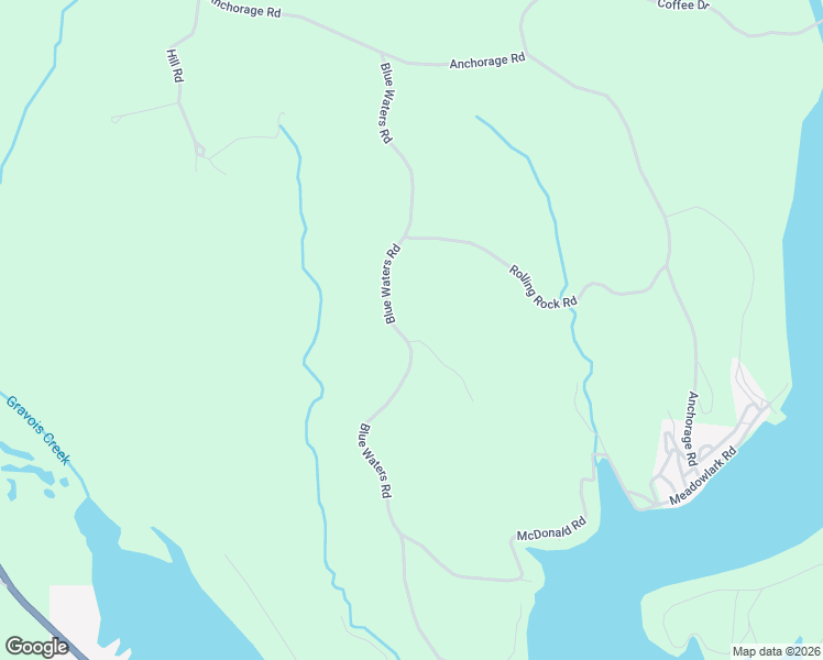 map of restaurants, bars, coffee shops, grocery stores, and more near 24791 Blue Waters Road in Versailles