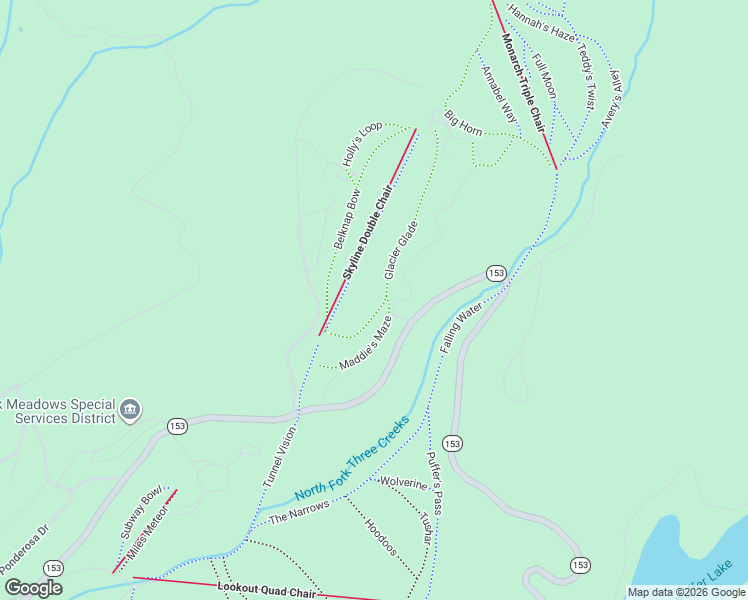map of restaurants, bars, coffee shops, grocery stores, and more near 256 North Summit Drive in Beaver