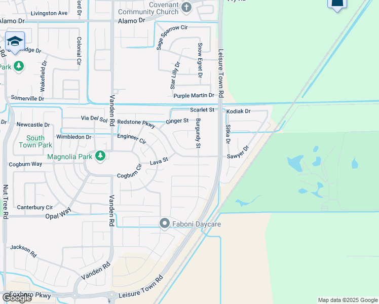 map of restaurants, bars, coffee shops, grocery stores, and more near 456 Crimson Circle in Vacaville