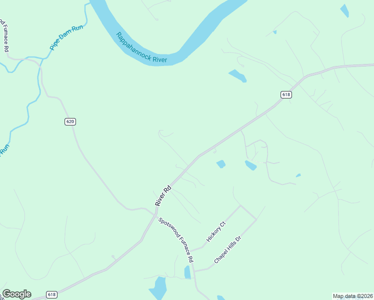 map of restaurants, bars, coffee shops, grocery stores, and more near 7609 River Road in Fredericksburg