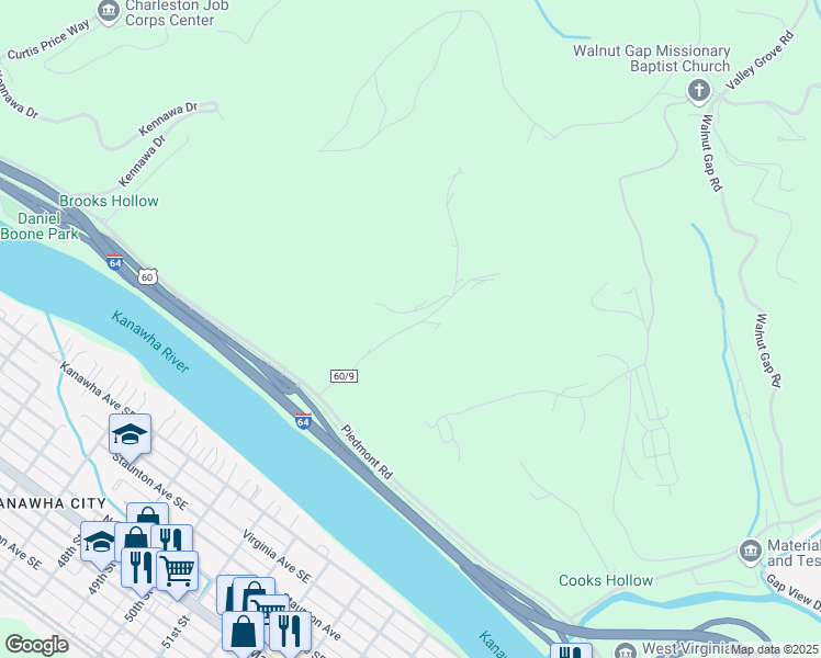 map of restaurants, bars, coffee shops, grocery stores, and more near 174 Snow Hill Drive in Charleston