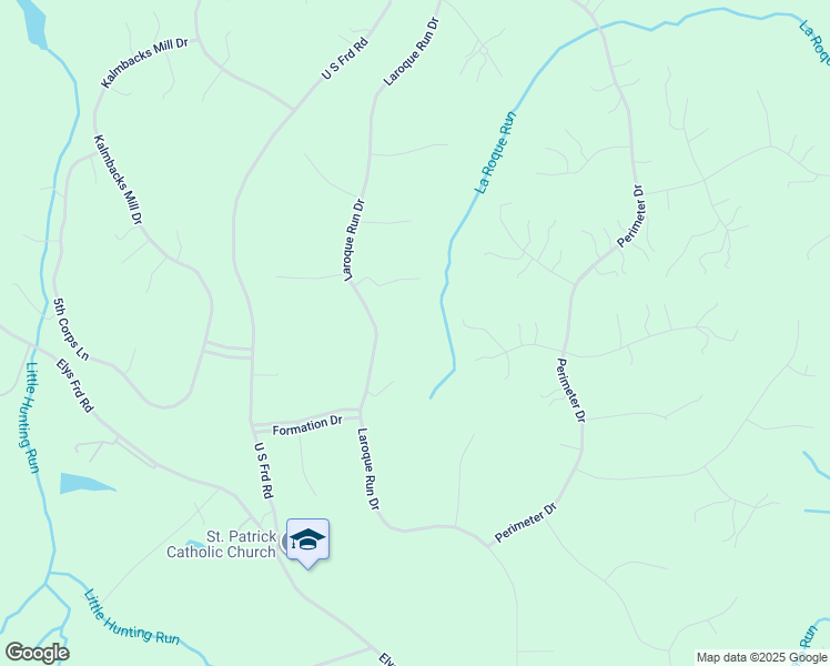 map of restaurants, bars, coffee shops, grocery stores, and more near 8629 Laroque Run Drive in Fredericksburg