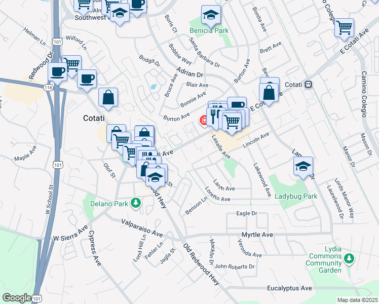 300 East Cotati Avenue, Cotati CA Walk Score
