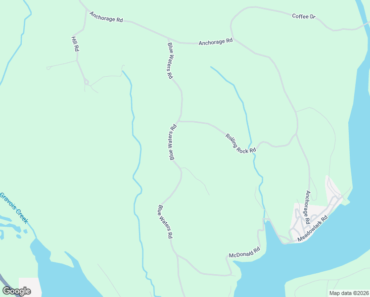 map of restaurants, bars, coffee shops, grocery stores, and more near 24791 Blue Waters Road in Versailles