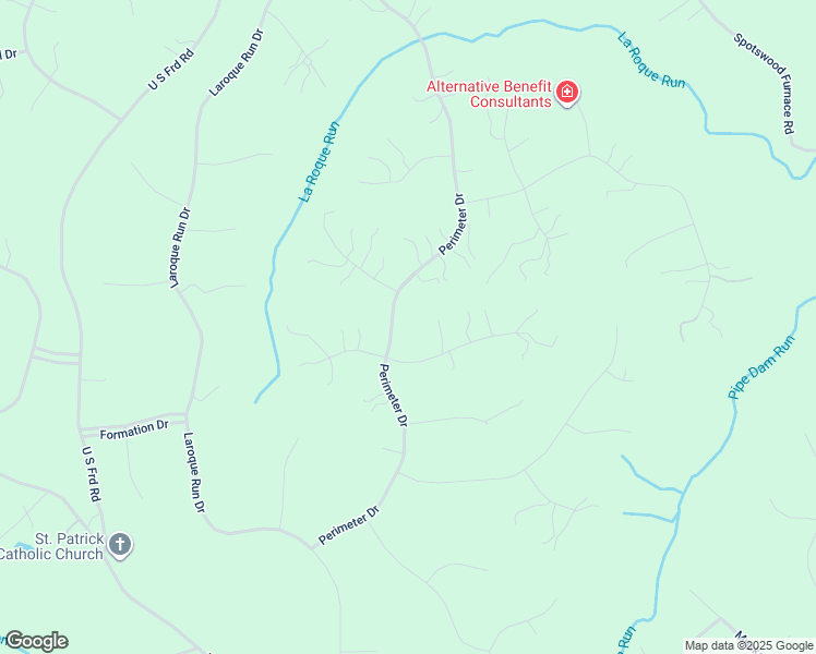 map of restaurants, bars, coffee shops, grocery stores, and more near 13515 Perimeter Drive in Fredericksburg