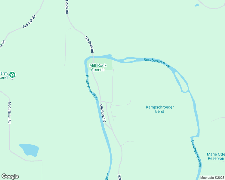 map of restaurants, bars, coffee shops, grocery stores, and more near Riverside Drive in Gerald