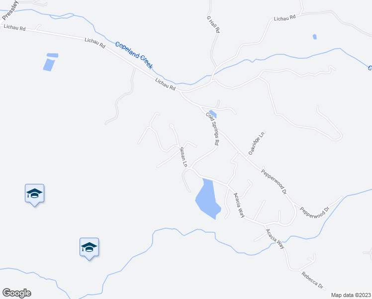 map of restaurants, bars, coffee shops, grocery stores, and more near 4250 Susan Lane in Penngrove