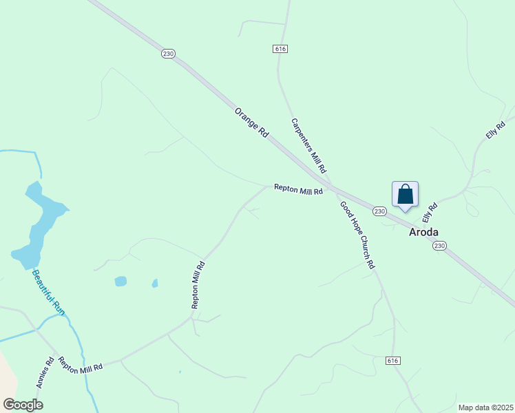 map of restaurants, bars, coffee shops, grocery stores, and more near 2184 Repton Mill Road in Aroda