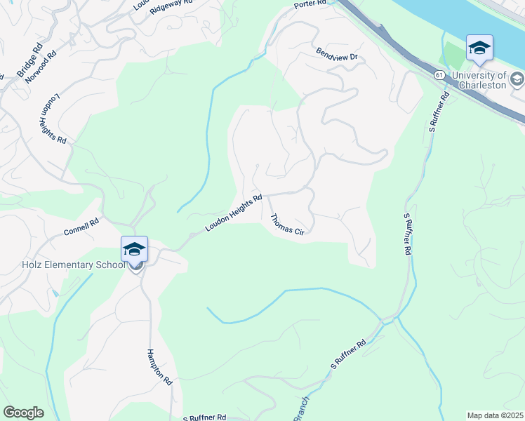 map of restaurants, bars, coffee shops, grocery stores, and more near 1569 Loudon Heights Road in Charleston
