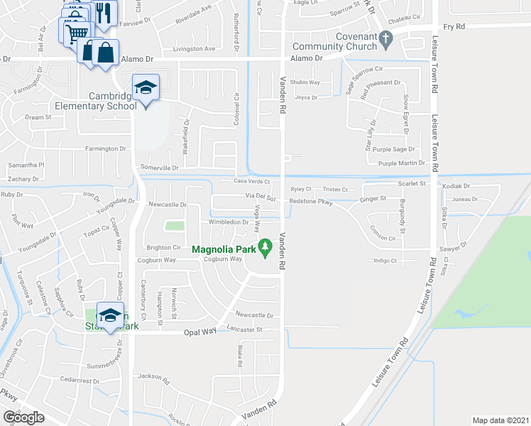 map of restaurants, bars, coffee shops, grocery stores, and more near 4007 Cervantes Court in Vacaville
