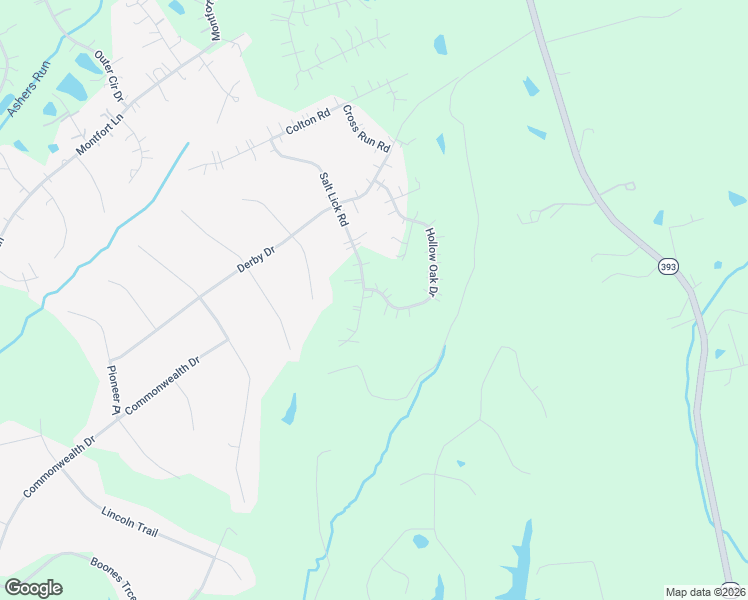 map of restaurants, bars, coffee shops, grocery stores, and more near 2801 Hollow Oak Drive in Crestwood