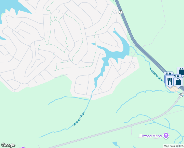map of restaurants, bars, coffee shops, grocery stores, and more near 1222 Eastover Parkway in Locust Grove