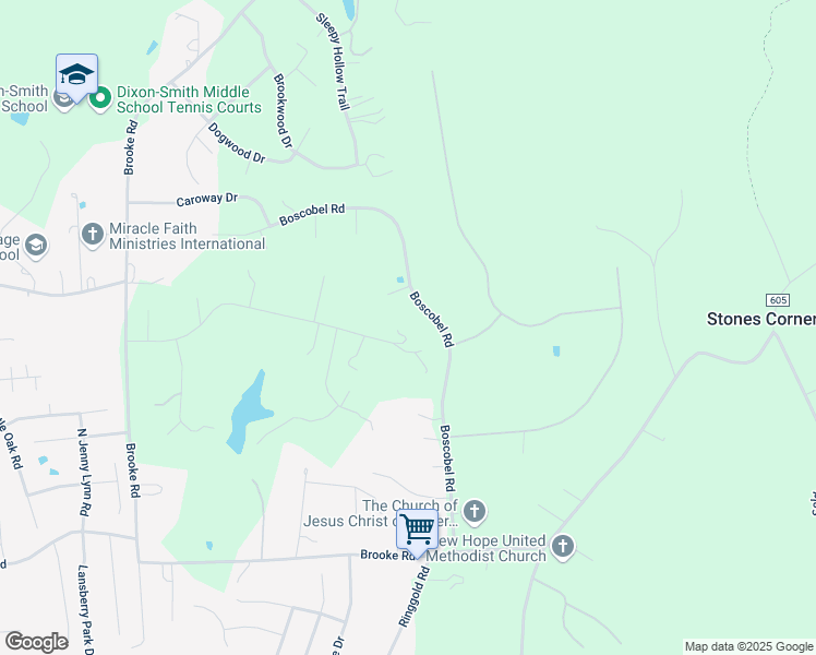 map of restaurants, bars, coffee shops, grocery stores, and more near 37 King Georges Grant in Falmouth