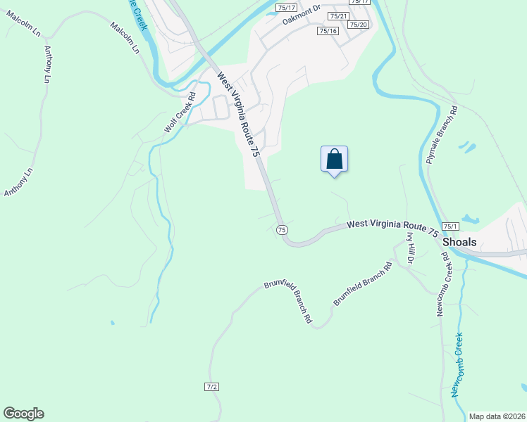 map of restaurants, bars, coffee shops, grocery stores, and more near 3510 Highway 75 in Huntington