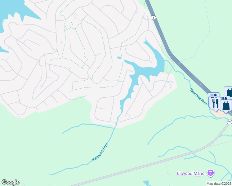 map of restaurants, bars, coffee shops, grocery stores, and more near 1205 Eastover Parkway in Locust Grove