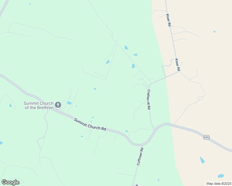 map of restaurants, bars, coffee shops, grocery stores, and more near 140 Crattan Hill Road in Mount Crawford