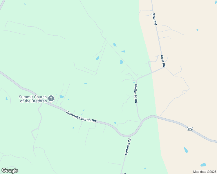 map of restaurants, bars, coffee shops, grocery stores, and more near 140 Crattan Hill Road in Mount Crawford