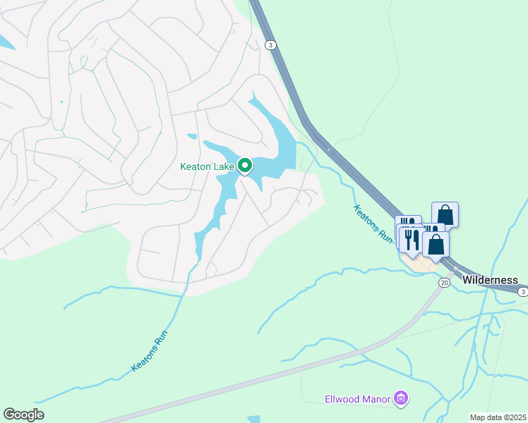 map of restaurants, bars, coffee shops, grocery stores, and more near 107 Edgemont Lane in Locust Grove