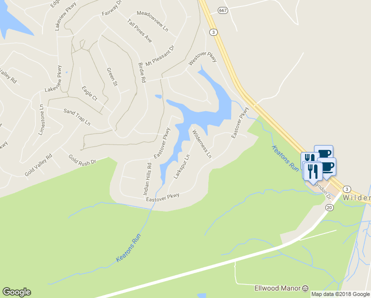 map of restaurants, bars, coffee shops, grocery stores, and more near 139 Larkspur Lane in Locust Grove